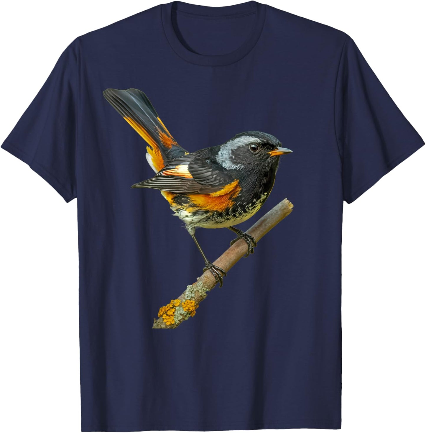 American Redstart Bird T-Shirt - T-Shirt | Navy