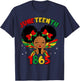 Juneteenth 1865 African American Black Princess Kids Girls T-Shirt - T-Shirt | Navy