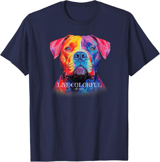 LIVE COLORFUL, PITBULL , Gryffin Graphix T-Shirt - T-Shirt | Navy