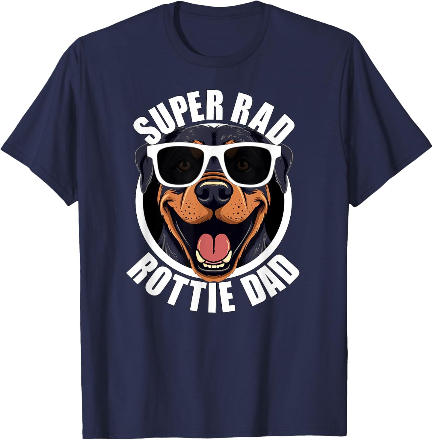 Rottweiler Dad Funny Father’s Day Rottie Dog Dad Men’s T-Shirt - T-Shirt | Navy