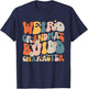 Weird Grandmas Build Character Groovy Funny Grandma Family T-Shirt - T-Shirt | Navy
