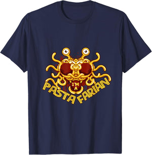 Pastafarian For Flying Spaghetti Monster Believer T-Shirt - T-Shirt | Navy