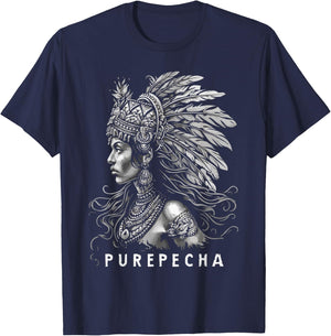 Indigenous People Mexico Native American Purepecha Tribe T-Shirt - T-Shirt | Navy