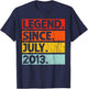 12th Birthday Gifts Legend Since July 2013 12 Years Old T-Shirt - T-Shirt | Navy