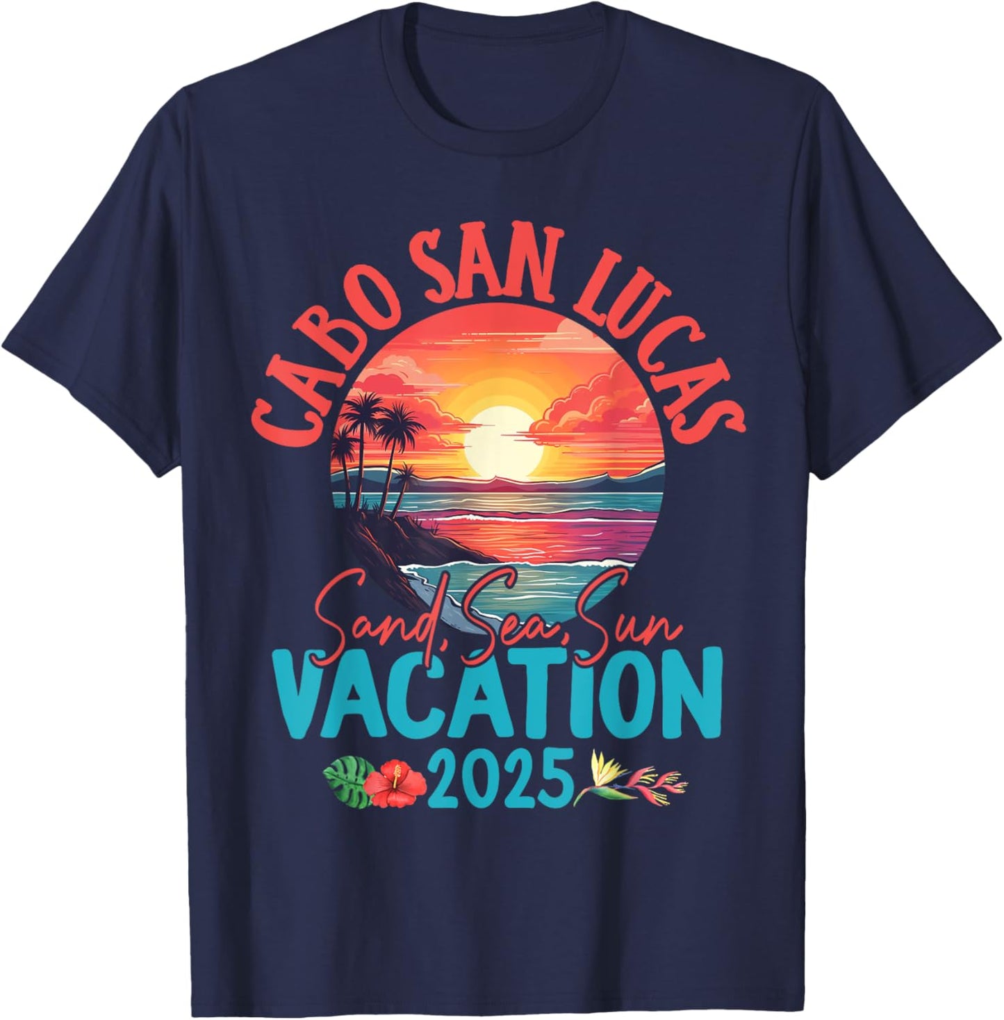 Cabo San Lucas Mexico Vacation 2025 Souvenir Matching Family T-Shirt - T-Shirt | Navy