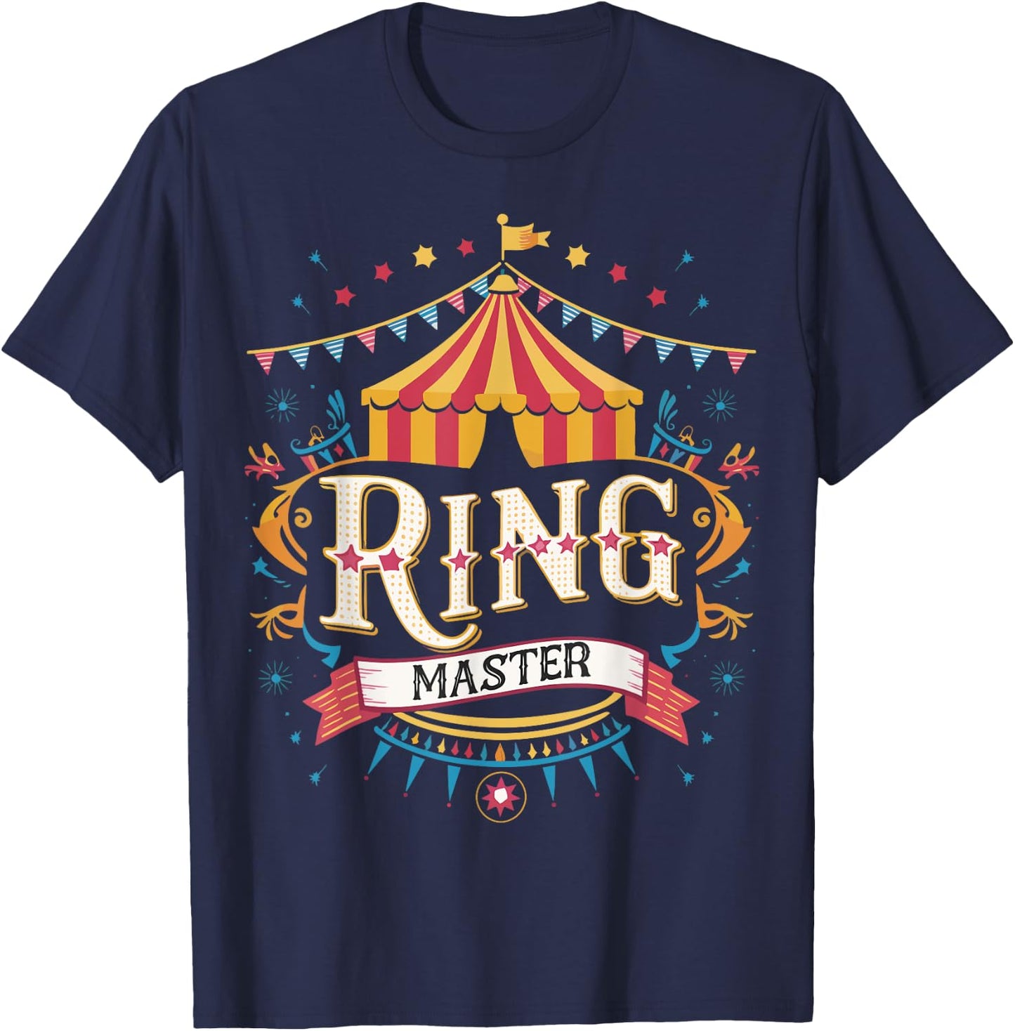 Circus Ring Master Carnival T-Shirt - T-Shirt | Navy