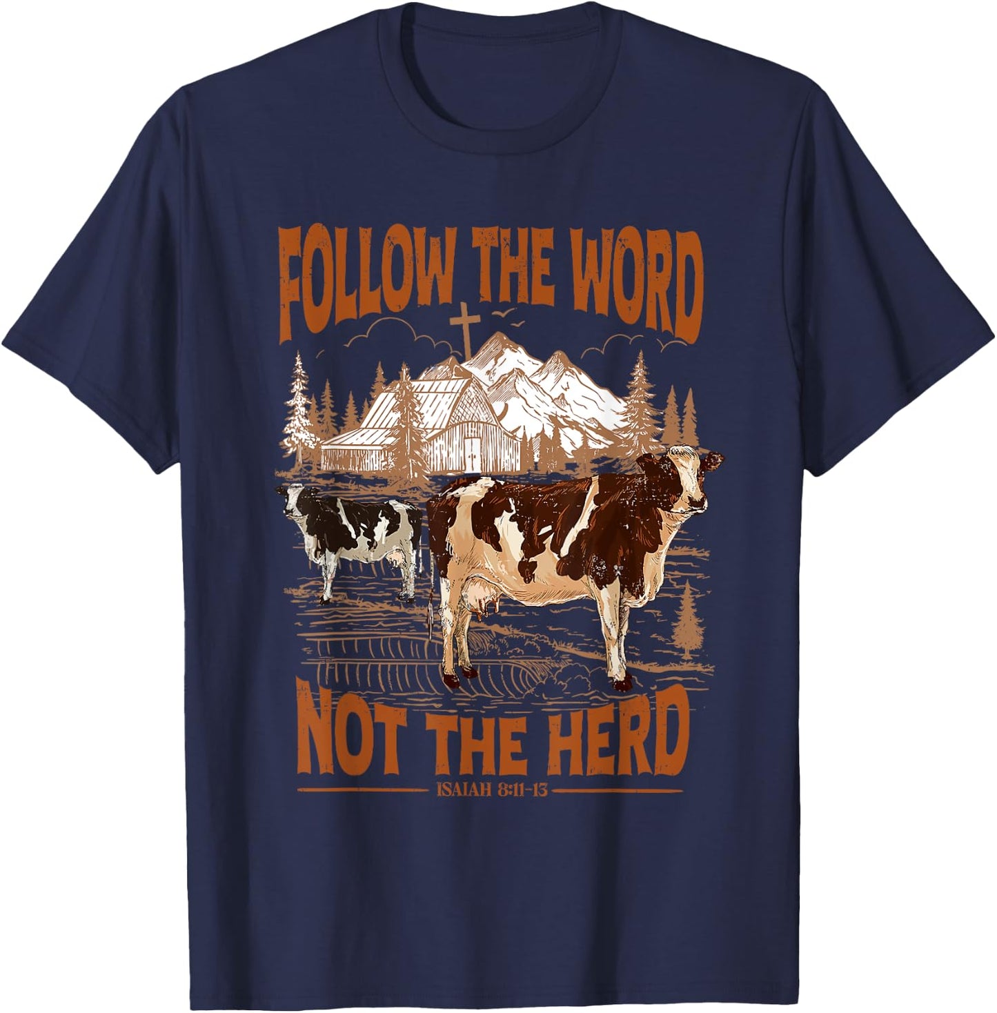 Follow the Word Not the Herd T-Shirt - T-Shirt | Navy