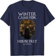 Game Of Thrones Winter Came For House Frey Arya Vignette T-Shirt - T-Shirt | Navy