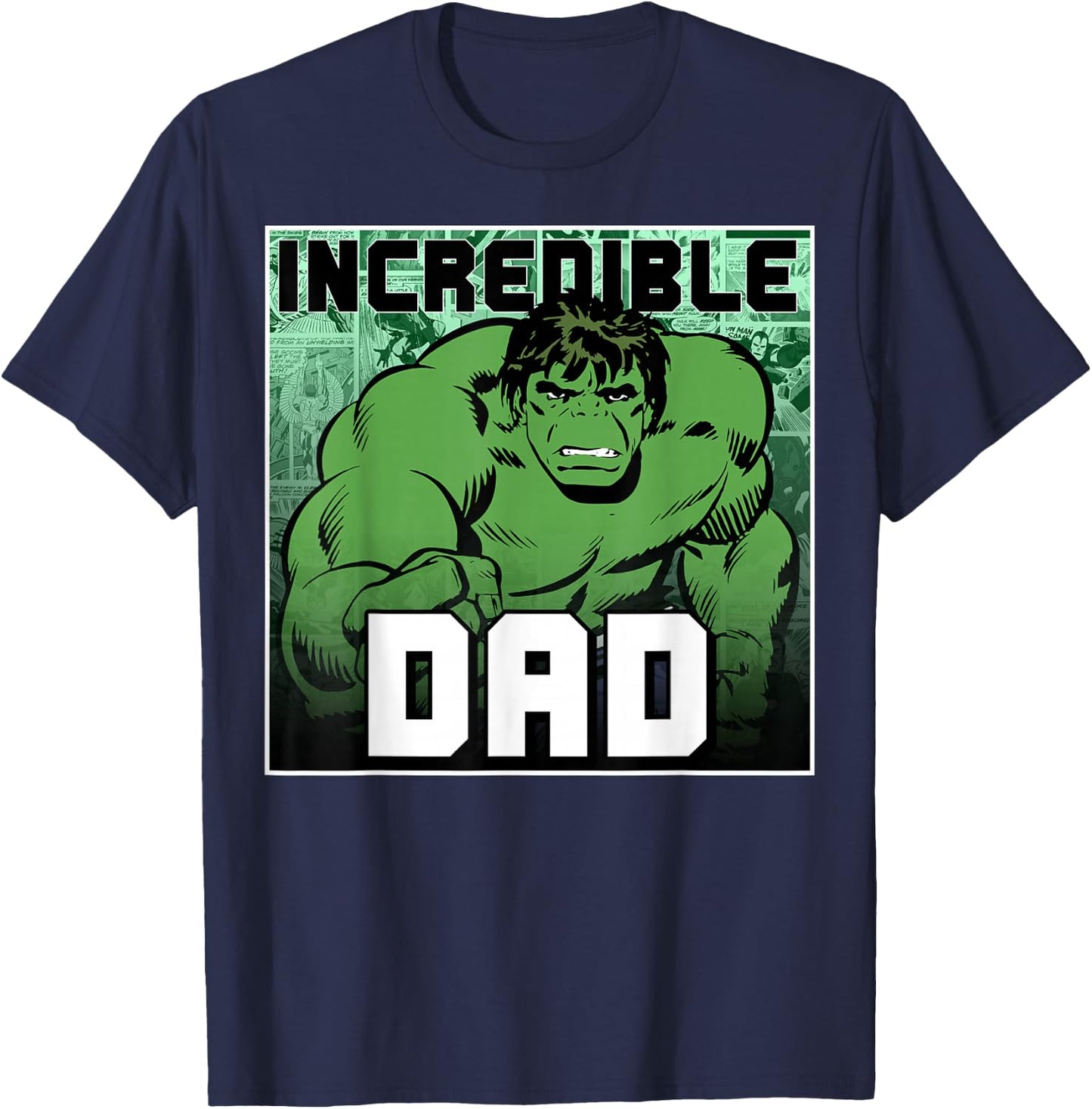 Marvel Comics Avengers Father's Day Hulk Incredible Dad T-Shirt - T-Shirt | Navy
