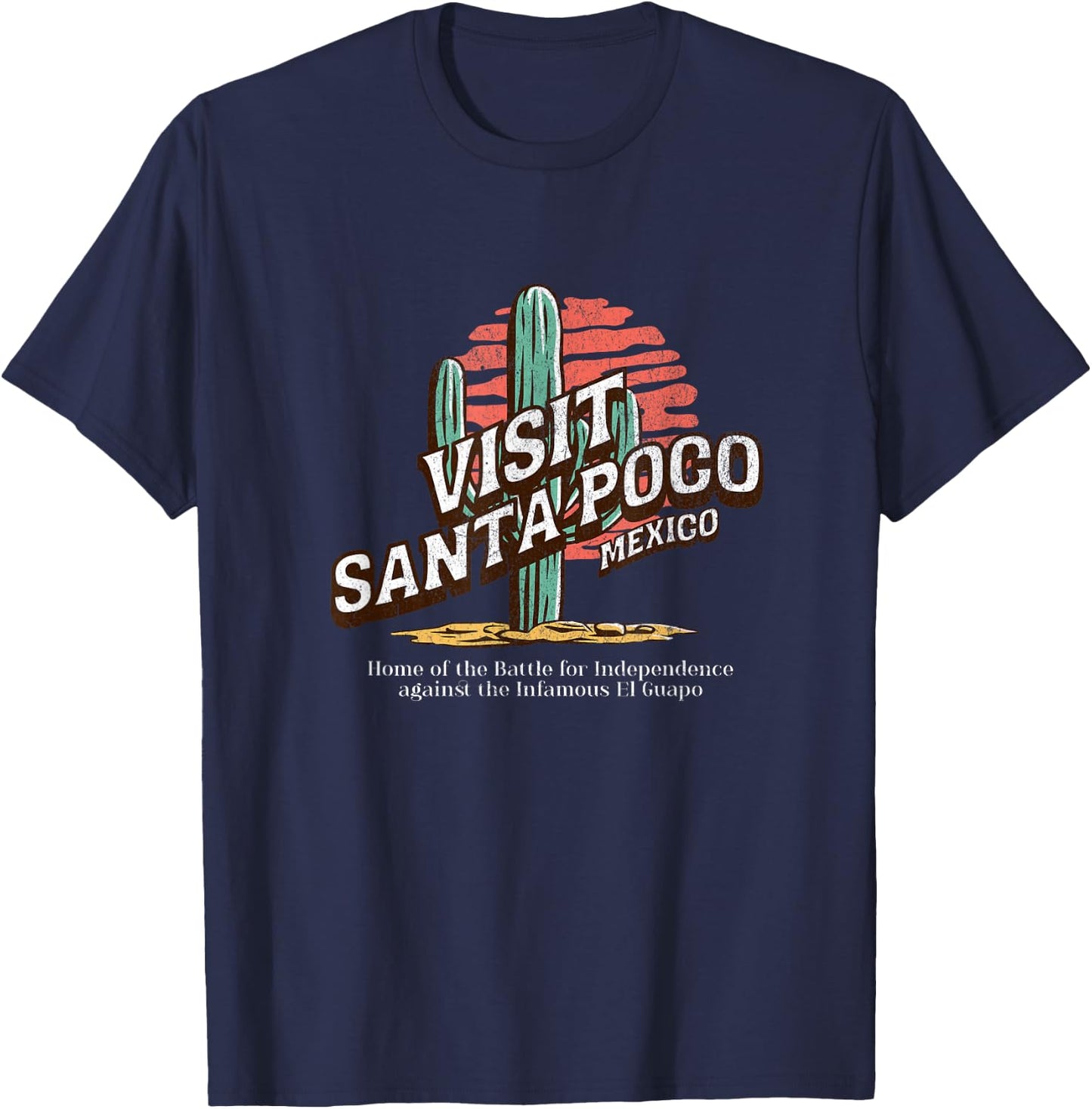 Visit Santa Poco Mexico T-Shirt - T-Shirt | Navy