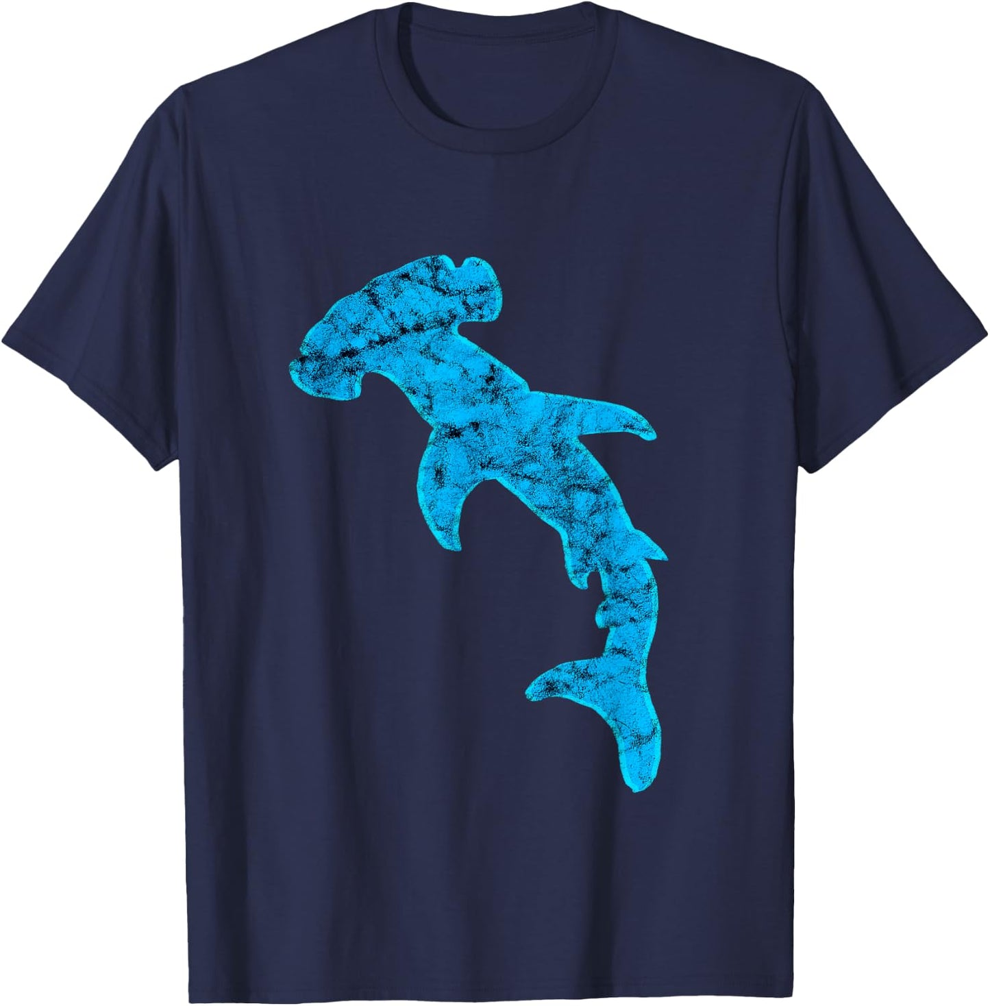 Sphyrna Hammerhead Shark Sea Life Ocean Fish Animal T-Shirt - T-Shirt | Navy