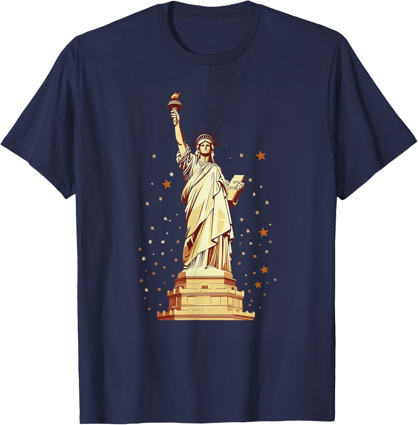 Statue Of Liberty American Pride T-Shirt - T-Shirt | Navy