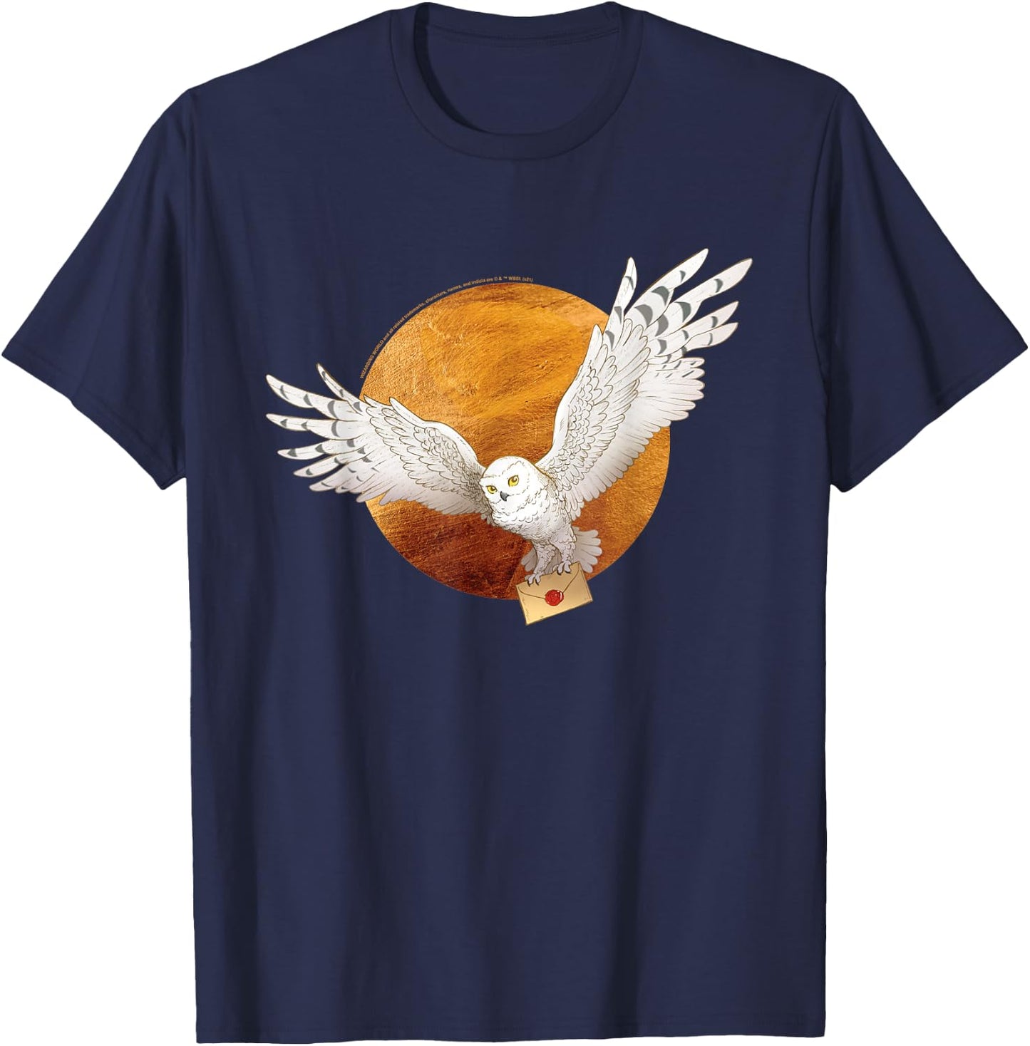 Harry Potter Hedwig and The Moon Small T-Shirt - T-Shirt | Navy