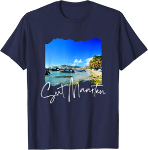 Saint Martin/Sint Maarten T-Shirt - T-Shirt | Navy