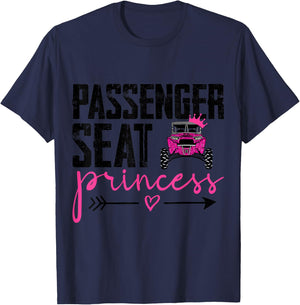 SXS UTV Passenger SeaT Princess T-Shirt - T-Shirt | Navy