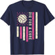 Dig For A Cure Breast Volleyball Pink Volleyball Pink Out T-Shirt - T-Shirt | Navy