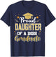 Daughter Senior 2025 Proud Daughter Class Of 2025 Graduate T-Shirt - T-Shirt | Navy