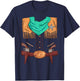 Funny Cowboy Western Halloween Costume Sheriff Vest Outfit T-Shirt - T-Shirt | Navy