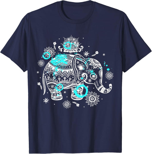 Elephant Thailand Art Good Luck Vintage T-Shirt - T-Shirt | Navy