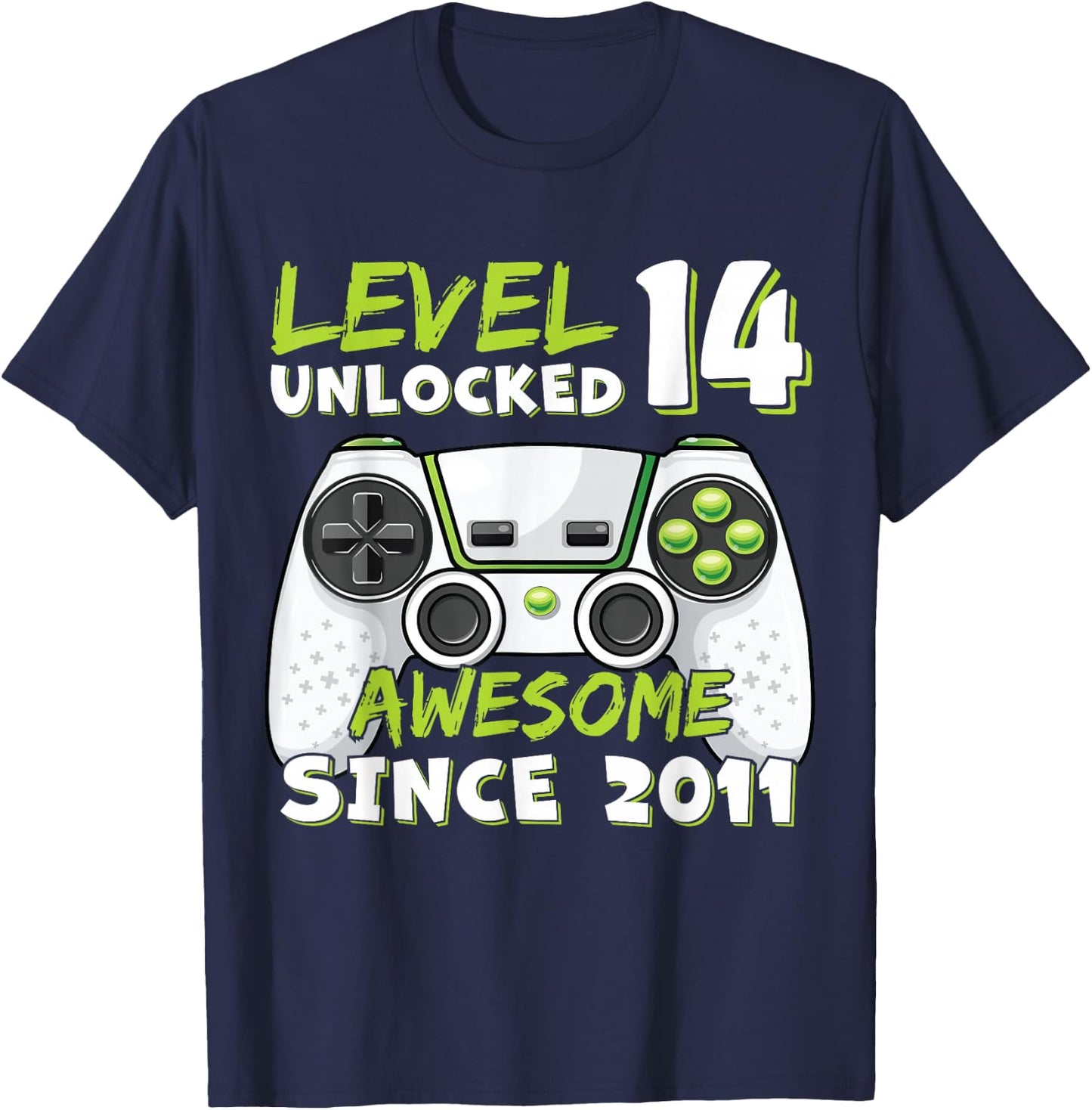14 Year Old BDay Decorations Son Boy 14yr 2011 14th Birthday T-Shirt - T-Shirt | Navy