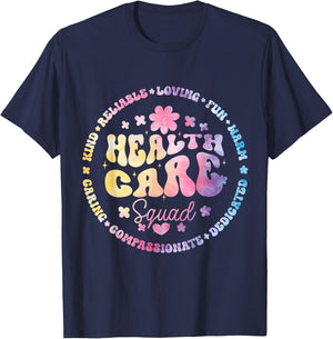 Healthcare Squad Worker Life Health Care Appreciation T-Shirt - T-Shirt | Navy