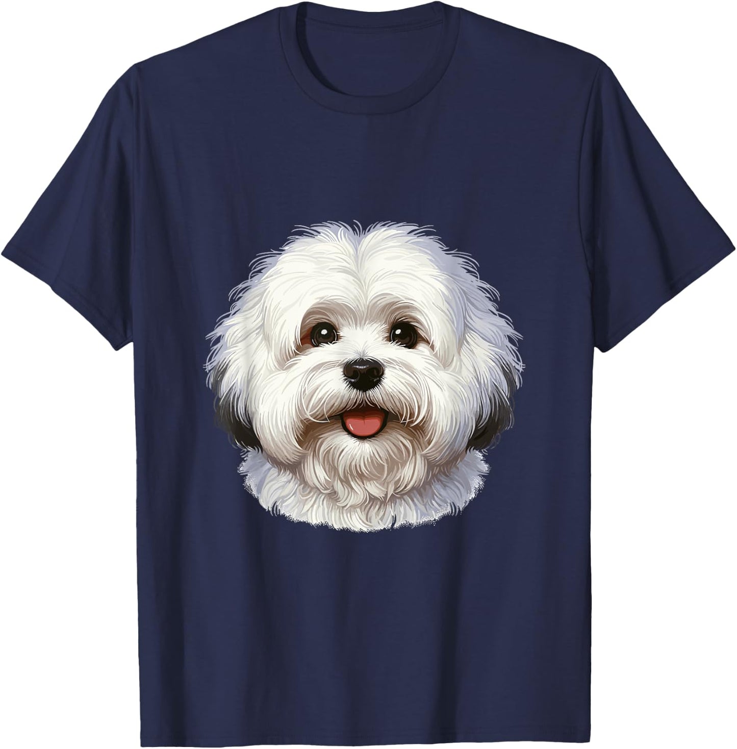 Dog Face - Coton de Tulear T-Shirt - T-Shirt | Navy
