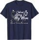 I Wear Grey For My Mom Brain Tumor Awareness T-Shirt - T-Shirt | Navy