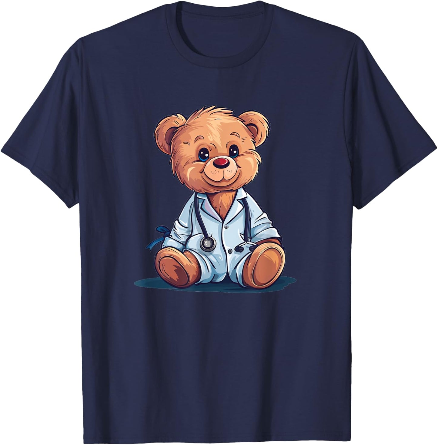 Fun Nurse Costume for Teddy Bear Lovers T-Shirt - T-Shirt | Navy