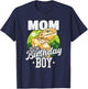 Mom of Birthday Boy Bearded Dragon Birthday Party T-Shirt - T-Shirt | Navy