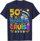 50th Birthday Cruise Cruising Lover 50 Years Old Bday Party T-Shirt - T-Shirt | Navy