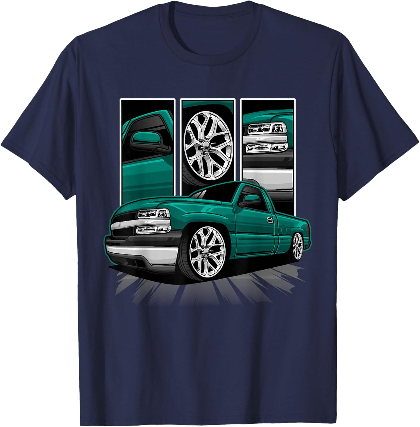 GMT800 1500 Truck 90S K1500 C1500 GMT400 T-Shirt - T-Shirt | Navy