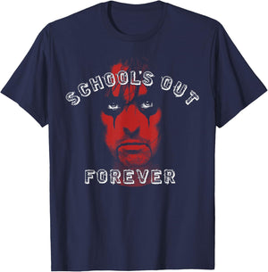 Alice Cooper Schools Out Red Face T-Shirt - T-Shirt | Navy
