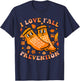 Groovy Retro I Love Fall Prevention Fall Physical Therapy T-Shirt - T-Shirt | Navy