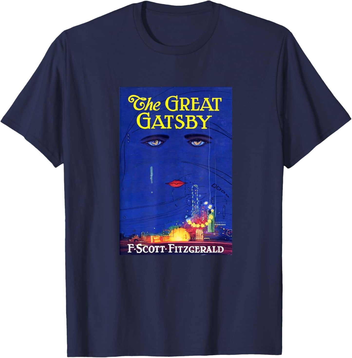 The Great Gatsby , Small, Black T-Shirt - T-Shirt | Navy