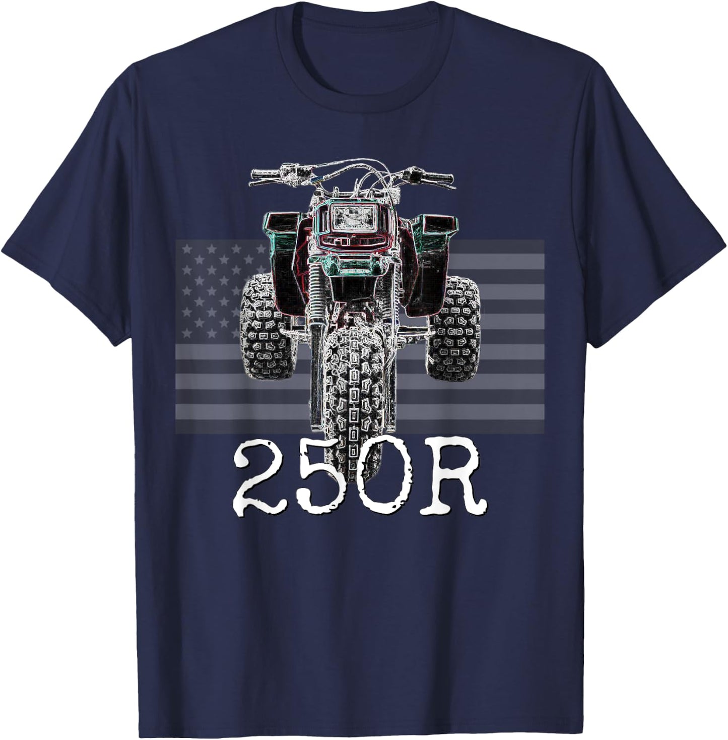 1985 Vintage Retro Three Wheeler ATV ATC 250R T-Shirt - T-Shirt | Navy