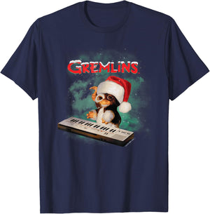Gremlins - Gizmo Holiday Keyboard T-Shirt - T-Shirt | Navy