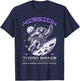 Third Grade Back To School Space Rocket Astronaut T-Shirt - T-Shirt | Navy
