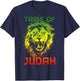 Lion Of Judah Tribe Hebrew Israelite Reggae African YHWH T-Shirt - T-Shirt | Navy