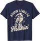 Hootin Leads To Hollerin Western Funny Cowboy Owl T-Shirt - T-Shirt | Navy