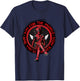 Marvel Deadpool & Wolverine Aim For The Middle Distressed T-Shirt - T-Shirt | Navy