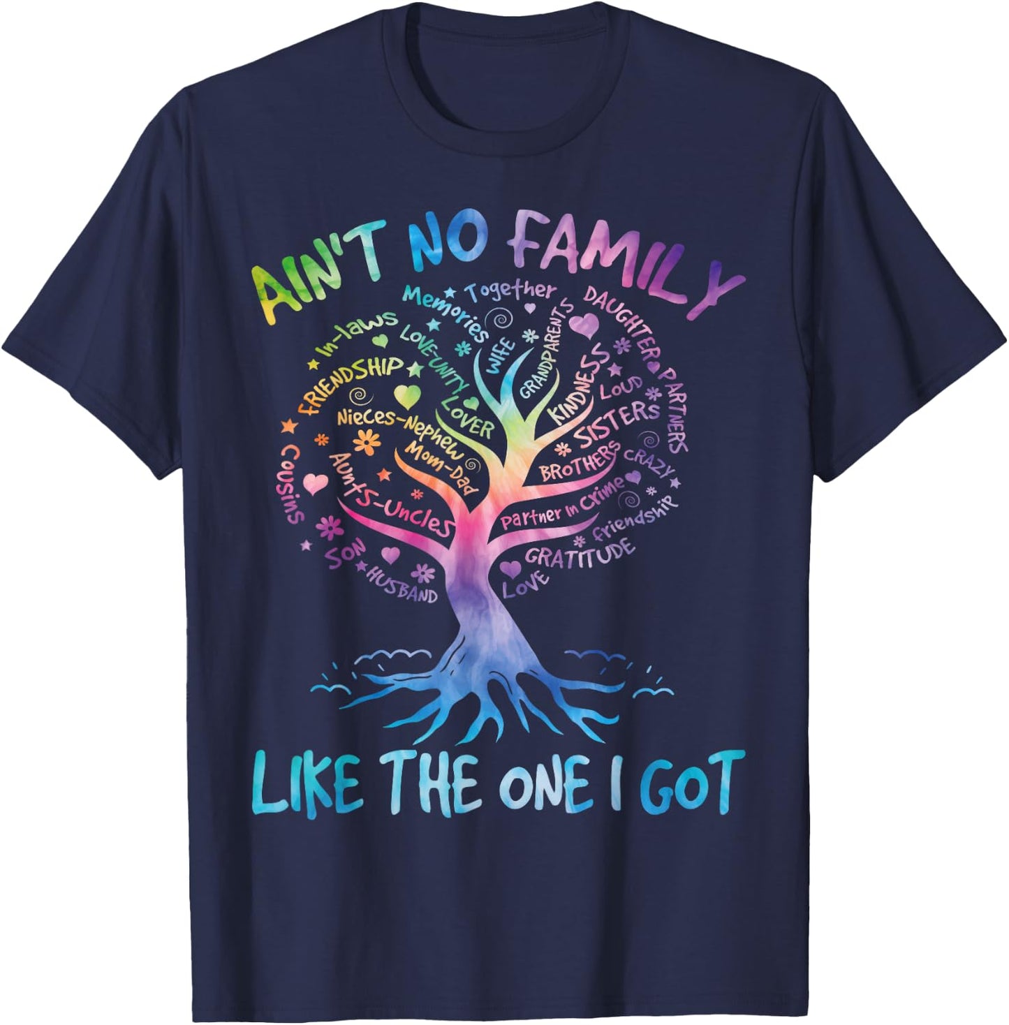 Family Reunion Party 2024 Shirt Family Matching Tie Dye T-Shirt - T-Shirt | Navy