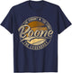 Boone IA | Iowa | Vintage Distressed T-Shirt - T-Shirt | Navy