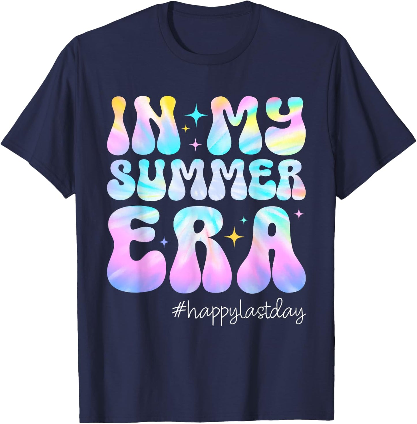 Happy Last Day of School In My Summer Era Teacher Kids T-Shirt - T-Shirt | Navy