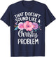 CHRISTY Personalized Cute Flower Girls CHRISTY Name T-Shirt - T-Shirt | Navy