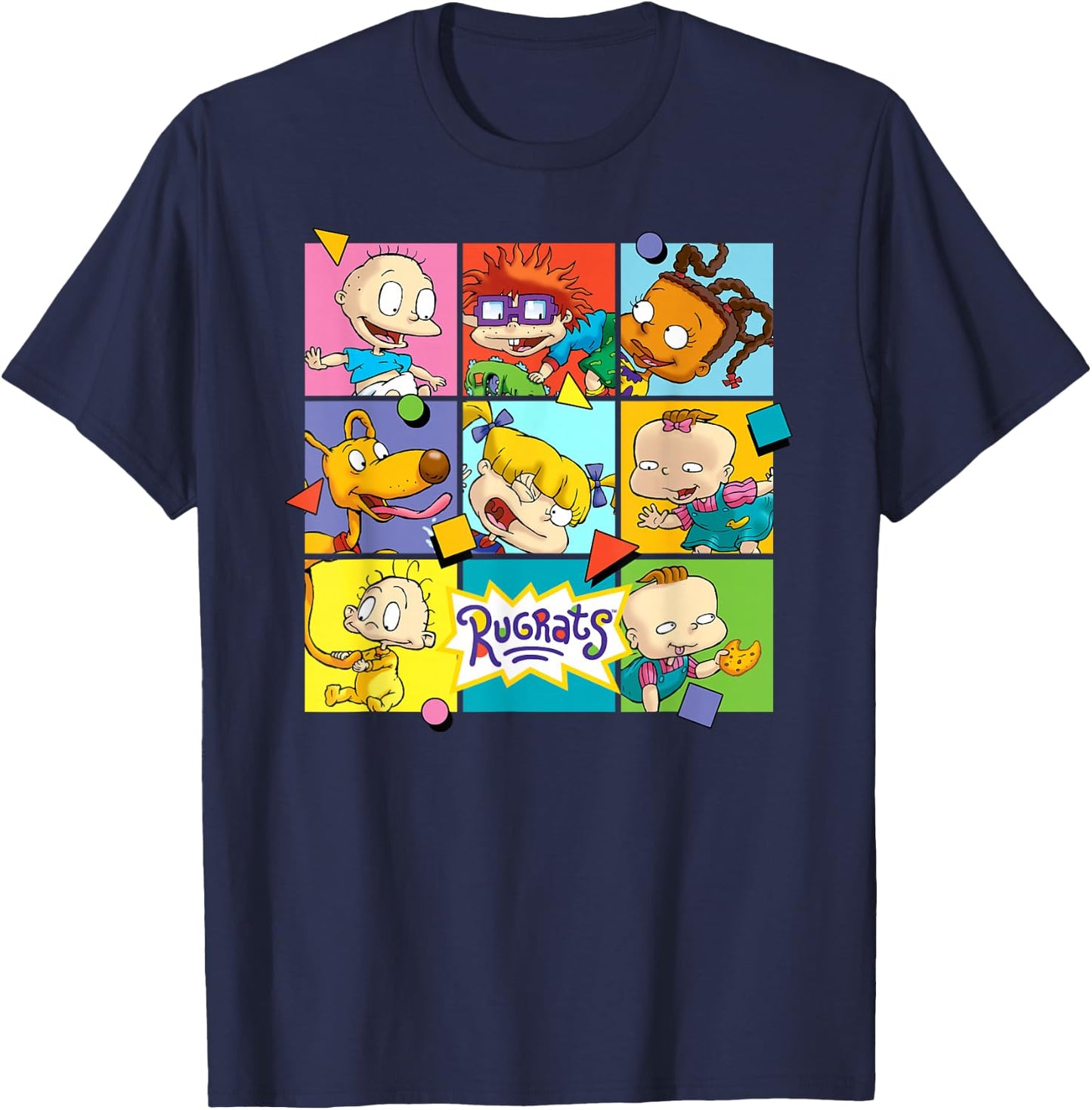 Rugrats - Character Squares T-Shirt - T-Shirt | Navy