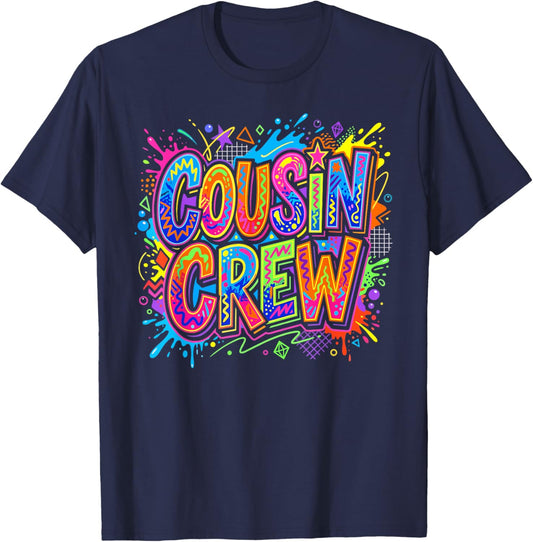 Cousin Crew Squad Family Matching Boys Girls Kids T-Shirt - T-Shirt | Navy