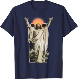 Esoteric Empyre Jesus Christ Resurrection , Small T-Shirt - T-Shirt | Navy