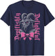 Coquette Goth Aesthetic Baphomet Bow Devilishly Delightful T-Shirt - T-Shirt | Navy