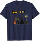 Whimsical Mid-Century Modern Look Cats 50& 60s Style T-Shirt - T-Shirt | Navy