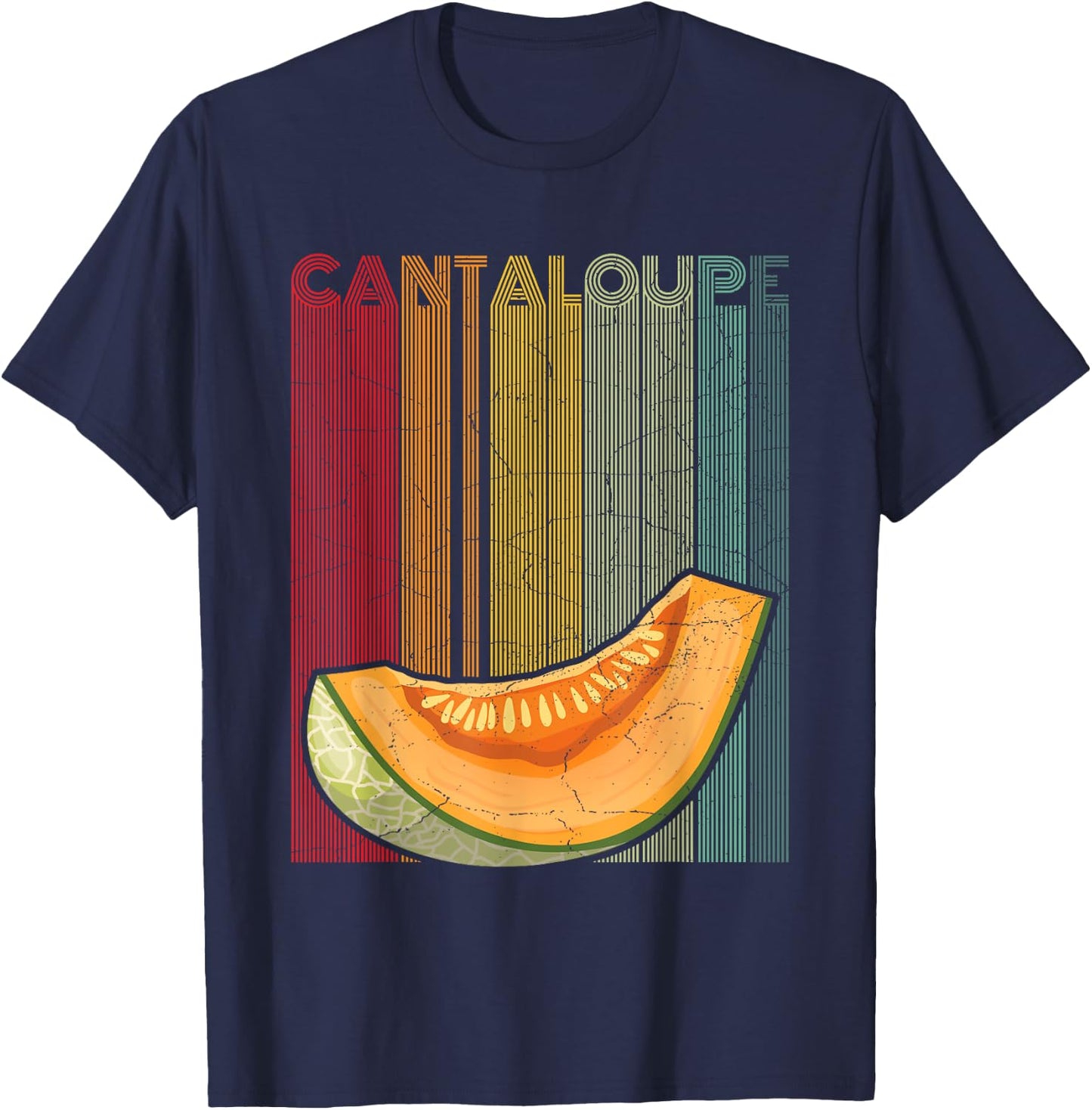 Cantaloupe Design for a Cantaloupe fan T-Shirt - T-Shirt | Navy
